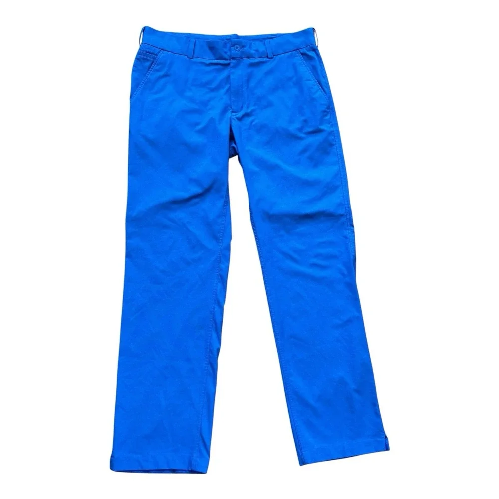Nike Golf Mens 36x34 Pants‎ Trousers Modern Dri-fit, Blue, Polyester